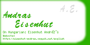 andras eisenhut business card